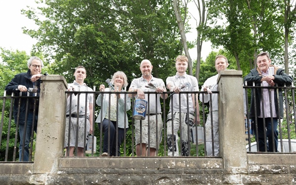 Extra hands needed to paint the Frenchgate railings