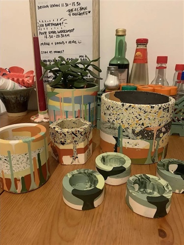 Jesmonite Plant Pot workshop