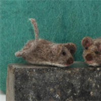 Halloween Mouse Needle Felting...