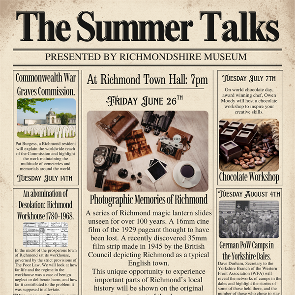 Richmondshire Museum Summer Talks