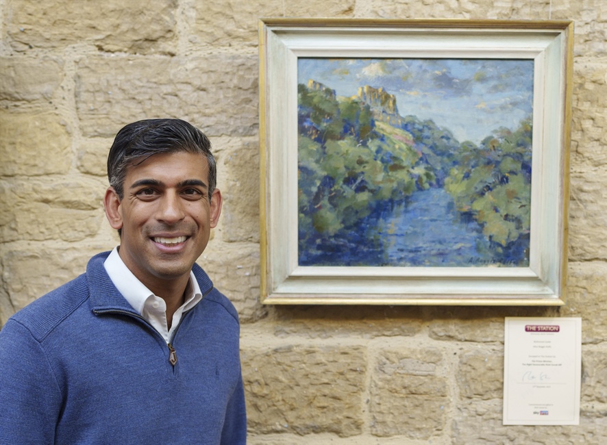 Prime Minister's painting is to...